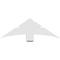 Ekena Millwork Alberta Architectural Grade PVC Gable Bracket, 48"W x 16"H x 6"D x 6"F, 8/12 Pitch GBP048X16X0606ALB00 - alternate 4